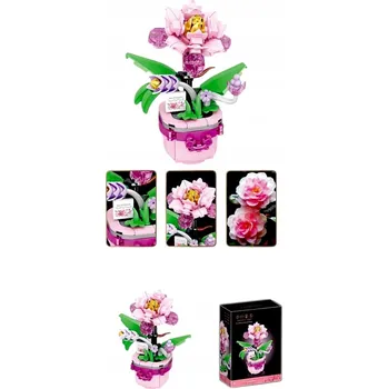 ostatní stavebnice STAVEBNICE CAMELLIA FLOWER 153 DÍLKŮ SADA KOSTEK