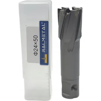 Vrták Fréza Vrták Trepanační VHM TCT 24 x 50 mm - Weldon 19,05 Nitto