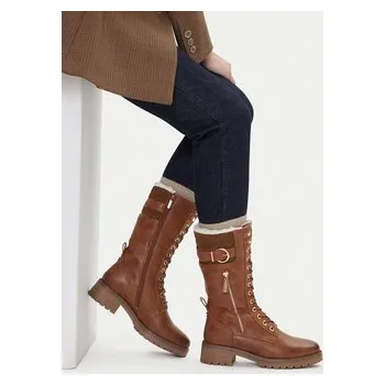 Dámské kozačky Kozačky Beverly Hills Polo Club CEO-WS17139-01 Hnědá 41