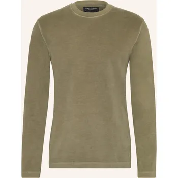 Pánské tričko Marc O'polo Pánské Tričko S Dlouhým Rukávem, olivová, M