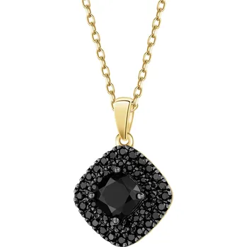 Přívěsek Zlatý přívěsek s černými brilianty a onyxem - ryzost 585 - 189.396