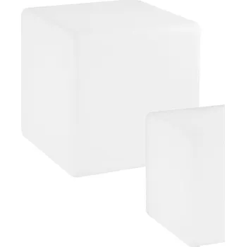 Venkovní osvětlení FANEUROPE Solární LED svítidlo Geco, bílé, 1 W, 90 lm, RGBW, stmívatelné, IP65, vč. dálk. ovl., 30 x 30 x 30 cm - FANEUROPE FAN I-GECO-CUBO-SOL30