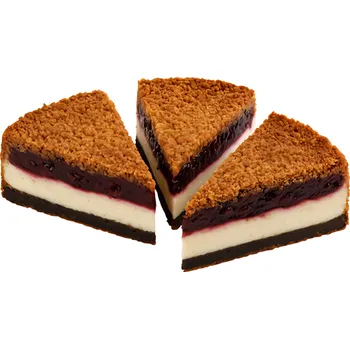 Pečivo Šťastná Koza Vícezrnný koláč tvaroh-švestka-mák 3x150g 450g