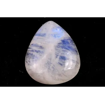 Přírodní kámen Vrtaný kabošon Moonstone č.V17 (41x30x9mm)