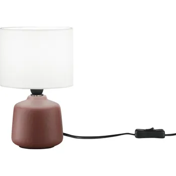 Lampička FANEUROPE Stolní lampa Burano keramika, červená, 1xE14, pr. 14 x H 22 cm - FANEUROPE FAN I-BURANO-L-ROS