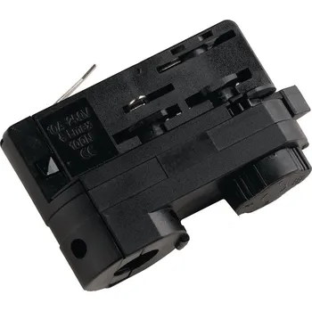 Bodové svítidlo FANEUROPE Příslušenství Adaptér, černá pro BINARIO 8,3x5,4x3,2 cm - FANEUROPE FAN LED-TRACK-ADAT NERO