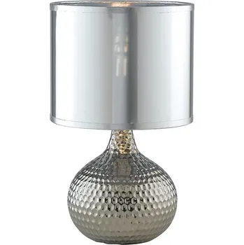 Lampička FANEUROPE Stolní lampa Lumetto Pulsar stříbrná, patice E27+E14, 22 x 22 x 35 cm - FANEUROPE FAN I-PULSAR/L 35 SILVER