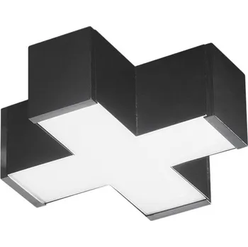 Bodové svítidlo FANEUROPE NEXT spojka X LED 12 W pro lištu LED NEXT černá - FANEUROPE FAN LED-NEXT-B-X