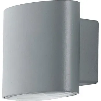 Venkovní osvětlení FANEUROPE Venkovní nástěnné svítidlo LED BOXTER stříbrná hliník 2x4W 960lm CCT IP44 10x12,9x8,5 cm - FANEUROPE FAN LED-W-BOXTER SIL