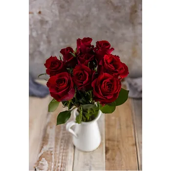 umělá květina Růže červené 40 cm, 10 ks