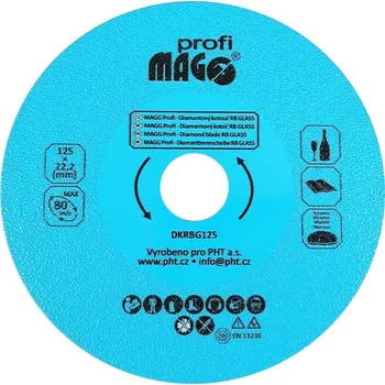 Řezný kotouč MAGG Profi - Diamantový kotouč RB GLASS 125x22,2mm MAGG Profi DKRBG125