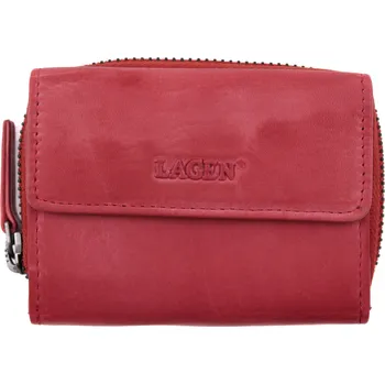Peněženka Mini dámská kožená peněženka Lagen CATLIN Tomato