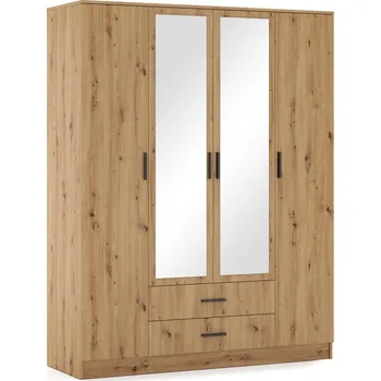 Ložnice FALCO Šatní skříň Romeo 160 se zrcadlem Odstín: Artisan