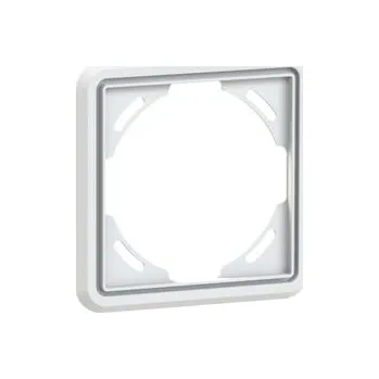 spínač PC Electric 9021 krycí rámeček s těsněním jednoduchý bílý
