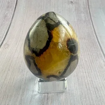 Septárie vajíčko bytová dekorace 14 cca 4,9 x 6,6 cm, 262 g