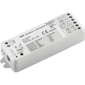 Příslušenství pro svítidlo FANEUROPE Přijímač Bluetooth /RF 2,4 GHz INPUT 15,5 A 12-24 V OUTPUT 5 CH - 3 A/CH (5x36-72 W) 11,4x3,8x2 cm - FANEUROPE FAN RF-BT-CONTROL-5CH