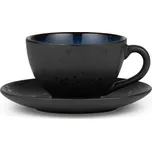 Černý/modrý keramický šálek na cappuccino 240 ml Gastro Dark Blue/Black – Bitz ID_1822352