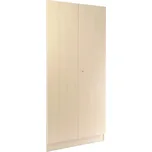 Dřevěná šatní skříň Visio, 90 x 45 x 185 cm, cylindrický zámek, javor 198062340