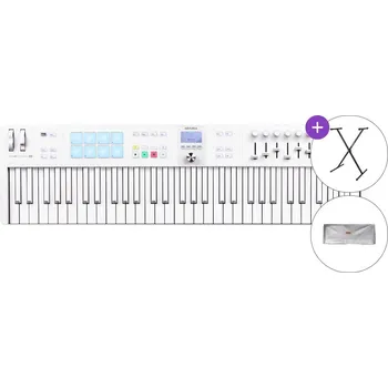 Master keyboard Arturia KeyLab Essential 61 mk3 SET MIDI keyboard Alpine White
