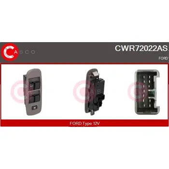 Spínač, zvedací zařízení oken CASCO CWR72022AS