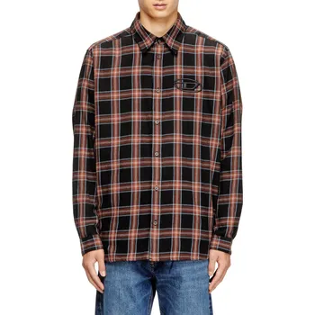 Pánská košile KOŠILE DIESEL S-SIMPLY-AJFI SHIRT BLACK