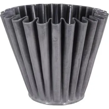 Květináč Kovový květináč Ronja M - šedo-béžový - Strömshaga AB - 1 ks