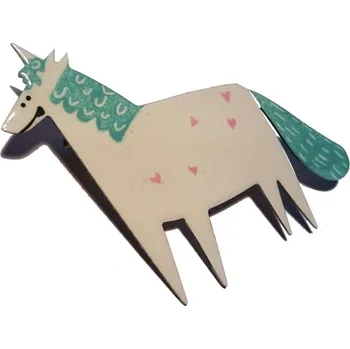 Brož Lucie Horáková Brož smaltovaná - jednorožec