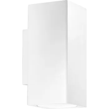 Nástěnné svítidlo FANEUROPE Nástěnné svítidlo Duduk hranaté, bílé, 2 x GU10, 10 x 8 x 18 cm - FANEUROPE FAN I-DUDUK-Q80-BCO