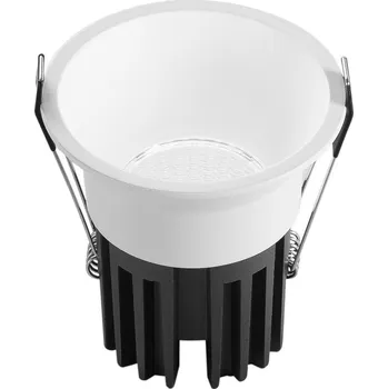 Bodové svítidlo FANEUROPE Zápustné svítidlo LED Quark, hliník, bílé, COB, 18 W, 2000 lm, CCT, 10 x 10 x 9,5 cm - FANEUROPE FAN INC-QUARK-R18-BCO