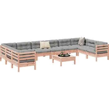 Zahradní sestava zahrada-XL 11dílná zahradní sedací souprava s poduškami masivní douglaska 3299649