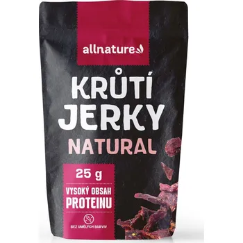 Sušená potravina Allnature TURKEY Natural Jerky 25 g