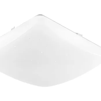 FANEUROPE Koupelnové stropní LED svítidlo Moon hranaté, bílé, 24 W, 3520 lm, CCT, IP44, 36 x 7,5 x 36 cm - FANEUROPE FAN I-MOON-Q38-CCT