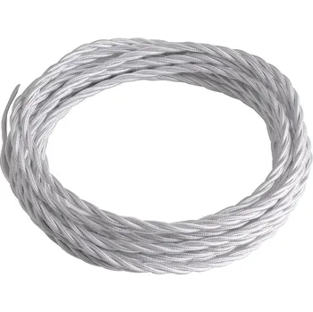 Příslušenství pro svítidlo FANEUROPE Elektrický látkový kabel Clay Tessuto, bílý, 3 x 1,5 mm², 2500 cm - FANEUROPE FAN I-CLAY-CAVO3X1,5 BCO