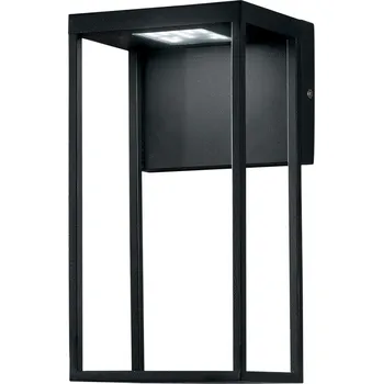 Venkovní osvětlení FANEUROPE Venkovní nástěnné svítidlo LED GRIS hliník černá 12W 1390lm CCT IP54 28x15x12,6 cm - FANEUROPE FAN LED-W-GRIS-NER