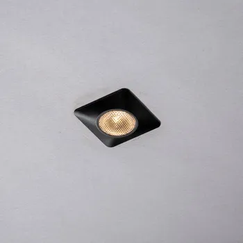 Bodové svítidlo FANEUROPE Podhledové zápustné svítidlo Asso, černé, hliník, 1 x 1 W, 100 lm, 4000 K, 3,2 x 3,2 x 2,2 cm - FANEUROPE FAN INC-ASSO-Q30M-NER