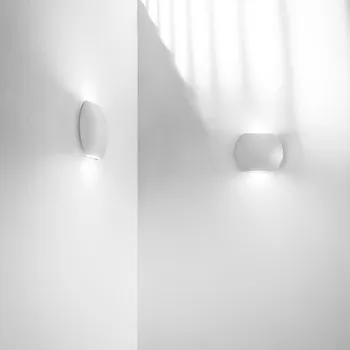 Venkovní osvětlení FANEUROPE Venkovní nástěnné svítidlo LED ULTRASOTTILE MIURA bílá hliník 2x3W 520lm CCT IP54 12,8x16x3,5 cm - FANEUROPE FAN LED-W-MIURA/6W