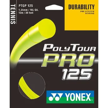 Struna na výplet tenisové rakety Tenisový výplet YONEX PolyTour PRO 125 - 12 m Barva: žlutá