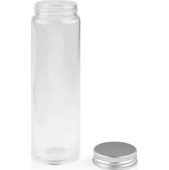 Dóza na potraviny Skleněná lahvička se šroubovacím víčkem 47x150 mm, střední, transparent