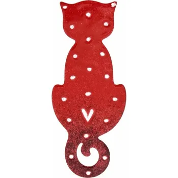 Brož Lucie Horáková Brož smaltovaná - srdíčková kočka