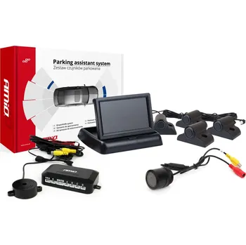 Auto-moto Parkovací asistent TFT02 4,3" s kamerou HD-301-IR 4 senzory černá Truck, , ,