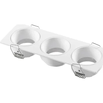 Bodové svítidlo FANEUROPE Vestavné svítidlo Eleven (bílé, trojité, hliník) IP20, 162 x 55 x 28 mm - FANEUROPE FAN INC-ELEVEN-Q3-BCO