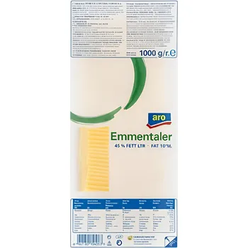 ARO Emmentaler sýr 45% plátky 1kg