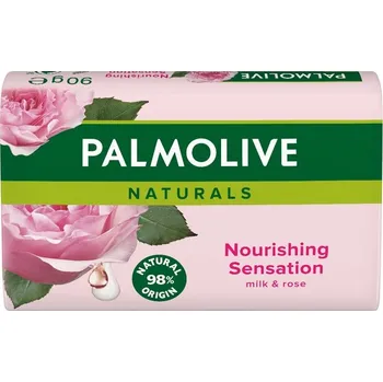 Koupelová kosmetika Palmolive Naturals Nourishing Sensation Milk & Rose toaletní tuhé mýdlo 90g