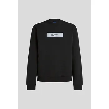Pánská mikina MIKINA KARL LAGERFELD JEANS KLJ REG REFLECTIVE LOGO SWEAT BLACK