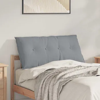 Podsedák vidaXL Polštář na záda Světle šedá 100 x 19 x 50 cm textil
