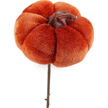 Zápich sametová dýně, střední, 2 oranžová tmavá