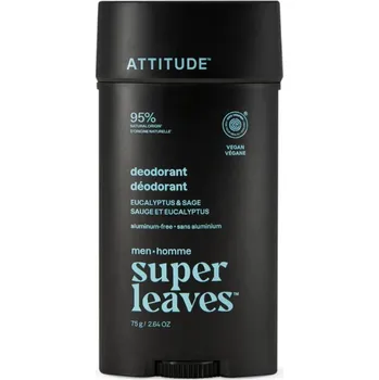 ATTITUDE Přírodní pánský deodorant - eukalyptus & šalvěj, 75 g