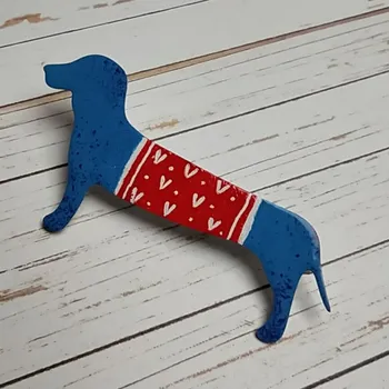 Brož Lucie Horáková Brož smaltovaná - jezevčík