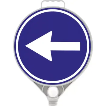 Dopravní značka Plastová (PPC) dopravní výstražná značka Přikázaný směr jízdy zde vlevo FLOMA - 28 x 28 cm, 34508783