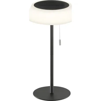 Venkovní osvětlení FANEUROPE Solární stolní lampa Jin (černá), dobíjecí LED 1,2 W, stmívatelná 3000K, IP54, Ø 17 x 32 cm - FANEUROPE FAN LED-JIN-L-NER